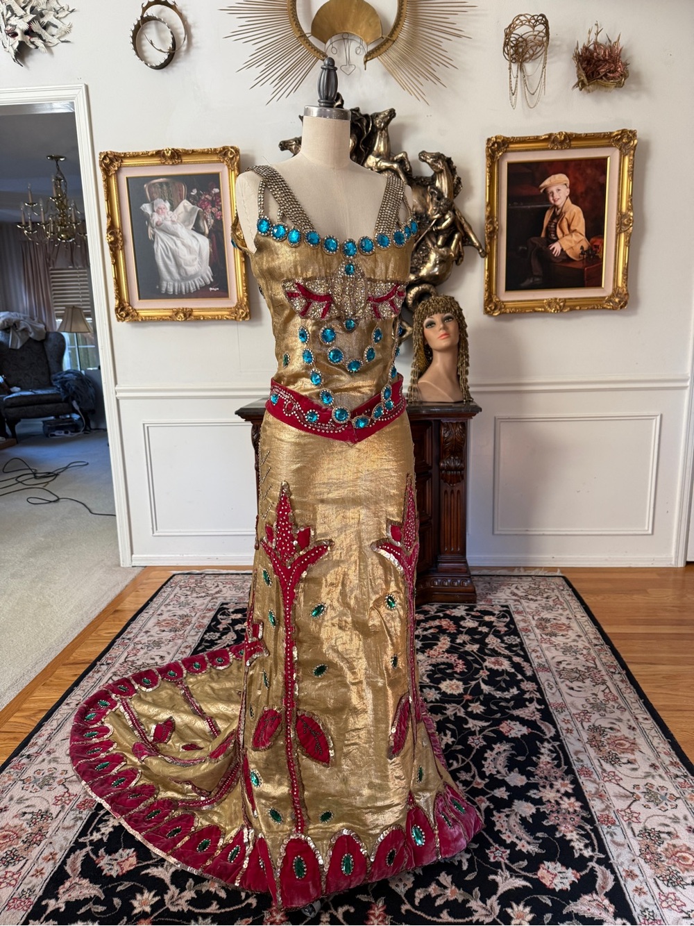 OOAK Vintage Americana Egyptian Revival Cleopatra Costume